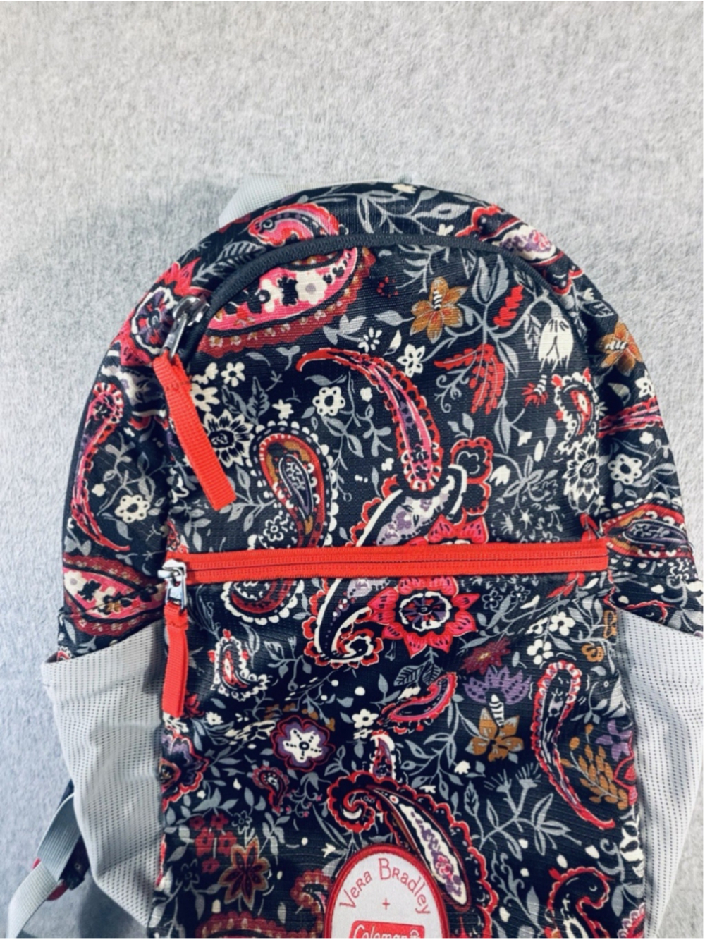 Vera‎ Bradley x Coleman Paisley Backpack Floral Travel Hiking Daypack Bag - Picture 3 of 7